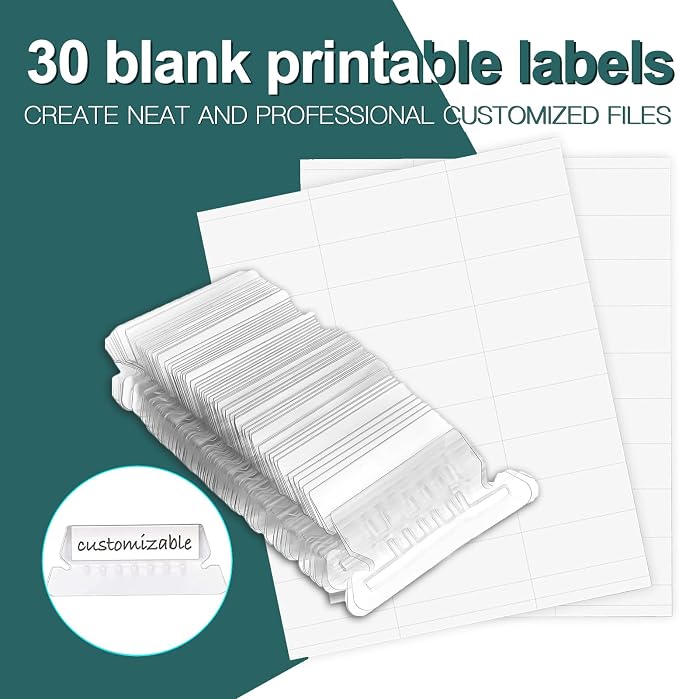 HERKKA Hanging File Folders, 30 Pack Reinforced Letter Size Hanging Folders - Image 5