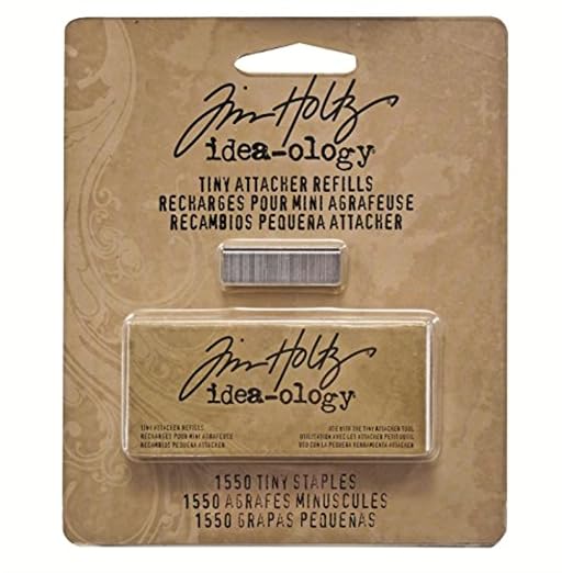 Tim Holtz Idea-ology Metal Tiny Attacher Refills, Box of 1550 Staples, .25 by Tim+Holtz+Idea-ology