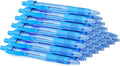 deegtran Pens Bulk, 30 Pack No Bleed Sky Blue Ink Click Pens by DEEGTRANPENS