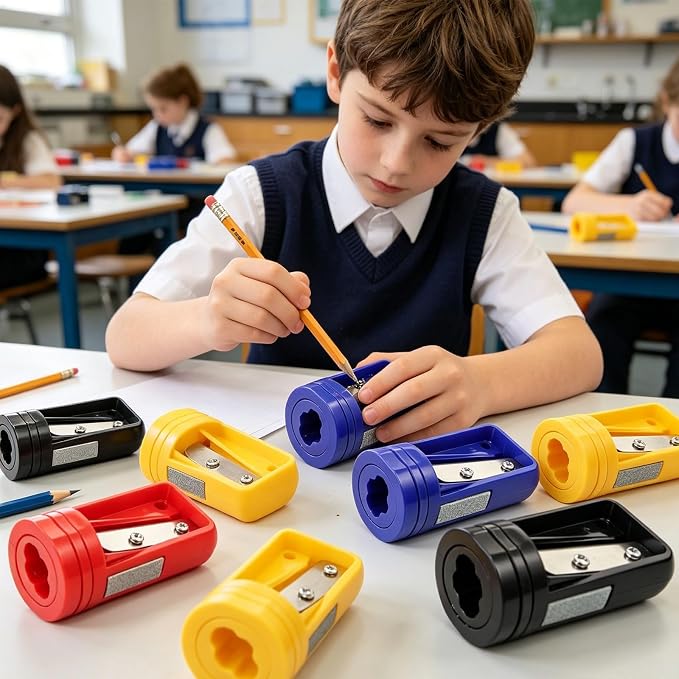 12Pcs Carpenter Pencil Sharpener Compact Manual Flat Pencil Sharpener - Image 6