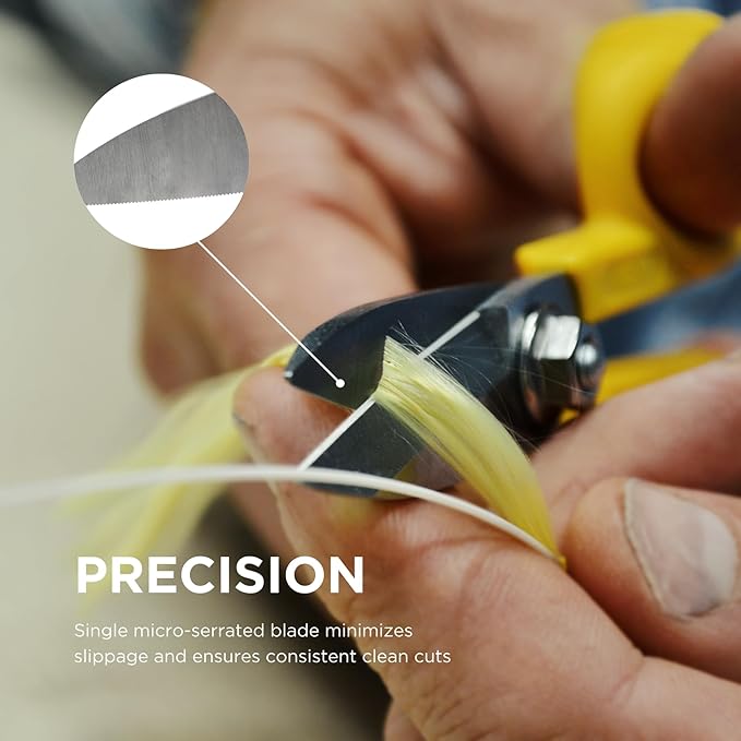 Miller KS-1 Yellow Fiber Optic Kevlar Scissors, Easily Portable Utility Scissors - Image 3