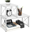 ELITEROO Wood Desktop Shelf, Freestanding Small Bookshelf Dorm Supplies by ELITEROO