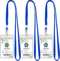 3 Pack Clear ID Badge Holder by koorito