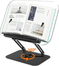 BYMECOST Acrylic Book Stand for Reading, Adjustable Book Holder by BYMECOST
