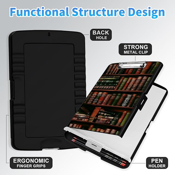 LYHXLYJH Clipboard with Storage, A4 Clipboards with Pen Holder, Heavy Duty - Image 4