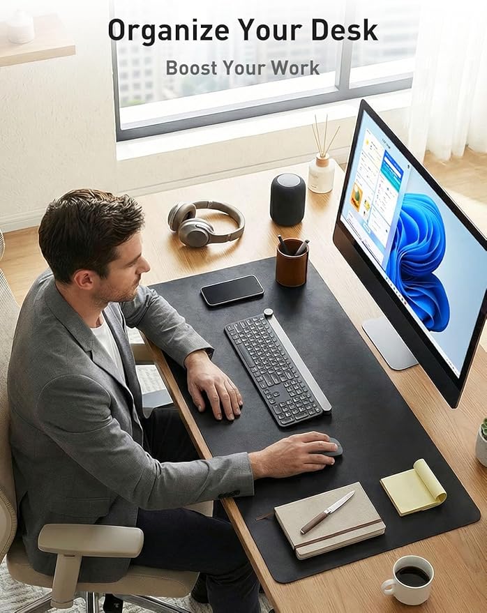 Aothia Faux Leather Desk Mat - Image 8