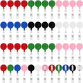 Harloon 150 Pcs Retractable Badge Reel Teacher Clips Holder Mixed Solid Color by Muasung