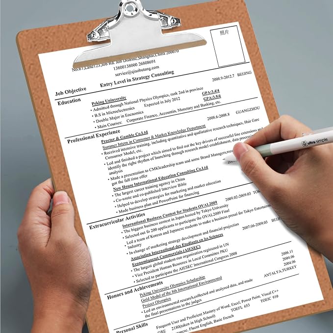 HERKKA 18 Pack Hardboard Office Clipboards - Image 7