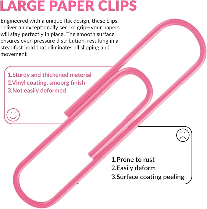 Jumbo Paper Clips, 2 Inch Large Paper Clip - Image 5