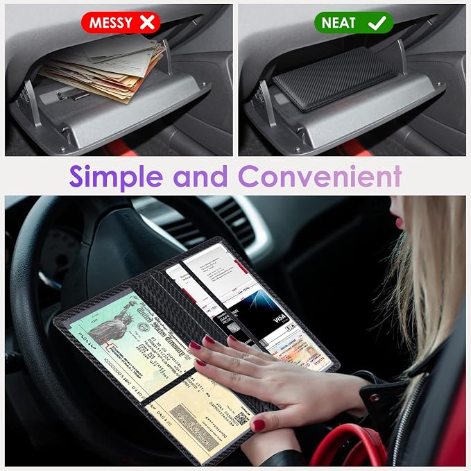 Car Registration and Insurance Holder，Colour Patterns Men Women Car License - Image 5