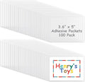 Jeyiour 100 Pcs Label Holders Adhesive Nameplate Pockets Storage Bin Labels by Jeyiour