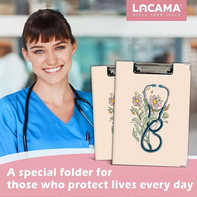 Lacama Nurse Clipboard GIFS for Women, Vintage Nursing School Office Supplies - Image 2