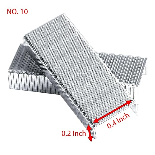 10000 Pcs 10# Mini Staples, 0.4 Inch x 0.2 Inch Stainless Steel Staples - Image 3