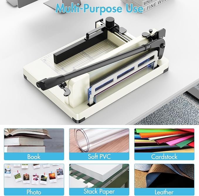 MAKEASY Paper Cutter 12 Inch, Heavy Duty Paper Cutter - Image 6