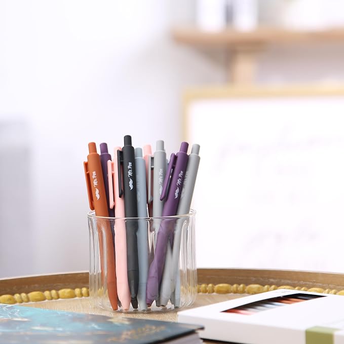 Mr. Pen- Retractable Gel Pens, 12 Pack, Earthly Neutrals Barrel | Fine Point - Image 8