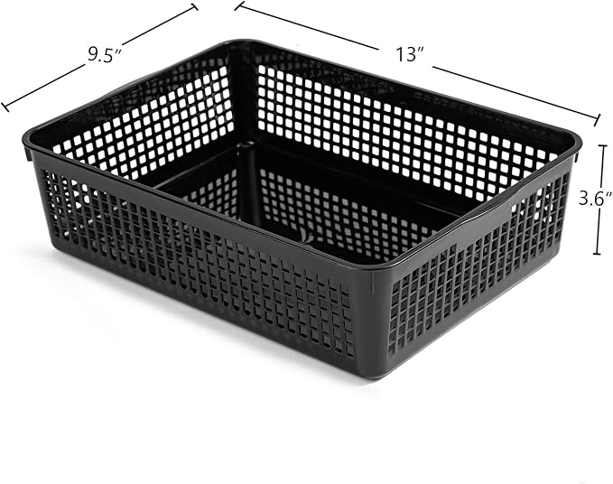 Aebeky A4 Size Plastic Paper Storage Trays, Desktop File Organizer Baskets - Image 2