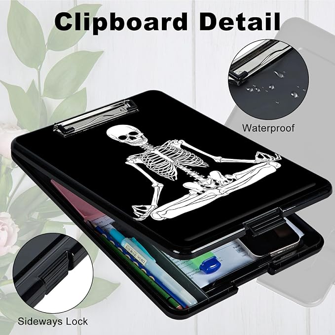 Sitting Skull A4 Clipboard - Image 3