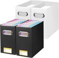 BALEINE File Organizer Box, Cardboard File Folder Organizer by BALEINE