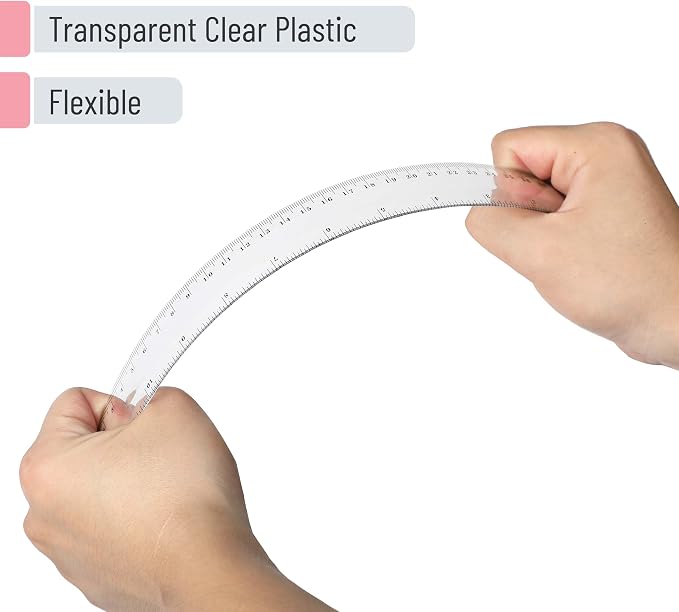 Mr. Pen- Bulk Plastic Rulers, 12 Inch, 24 Pack, Easy-to-Read Markings | - Image 3
