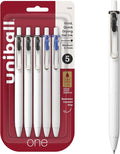 uniball one Retractable Gel Pens, Medium Point, 5 Pack by uni-ball