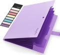 Sooez Expanding File Folder, Letter Size Accordion File Organizer, 5 Pocket by Sooez