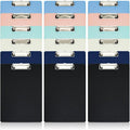 BOMEI PACK Color Clipboards 18 Pack, Plastic Bulk Clip Boards by BOMEIPACK
