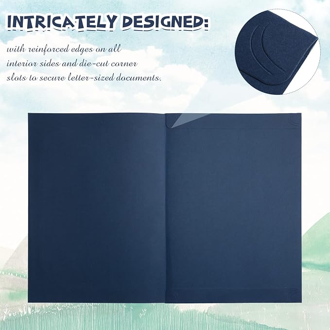 Fainne 300 Pack Certificate Holders Bulk, Diploma Covers Gold Foil Border - Image 6