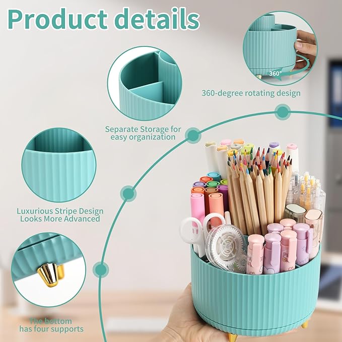 Camelmother 360°Rotating Pen&Pencil Holder - Image 4