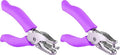 Single Hole Punch Metal Purple, 1/4” Hole Puncher by Enday