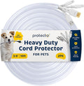 PROTECTO 2-Pack Heavy Duty Cord Protectors from Pets No Chew Solution, 10ft by protecto