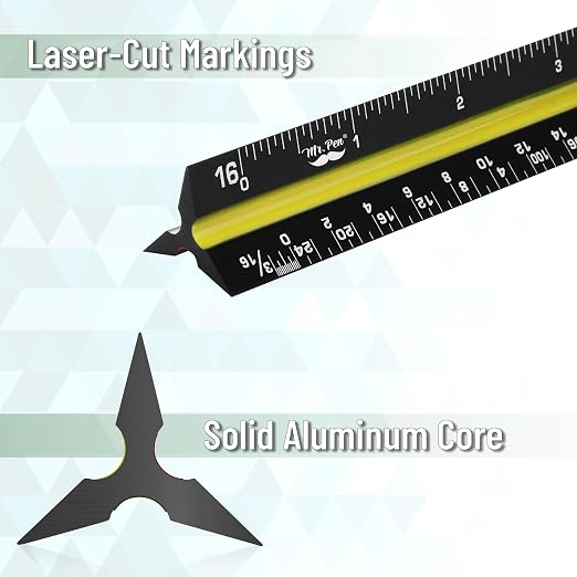 Mr. Pen- Architectural Scale Ruler, 12 Inch, Scale Ruler - Image 6