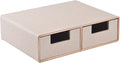 Linen Leather Desk Organizer by RHCSZ