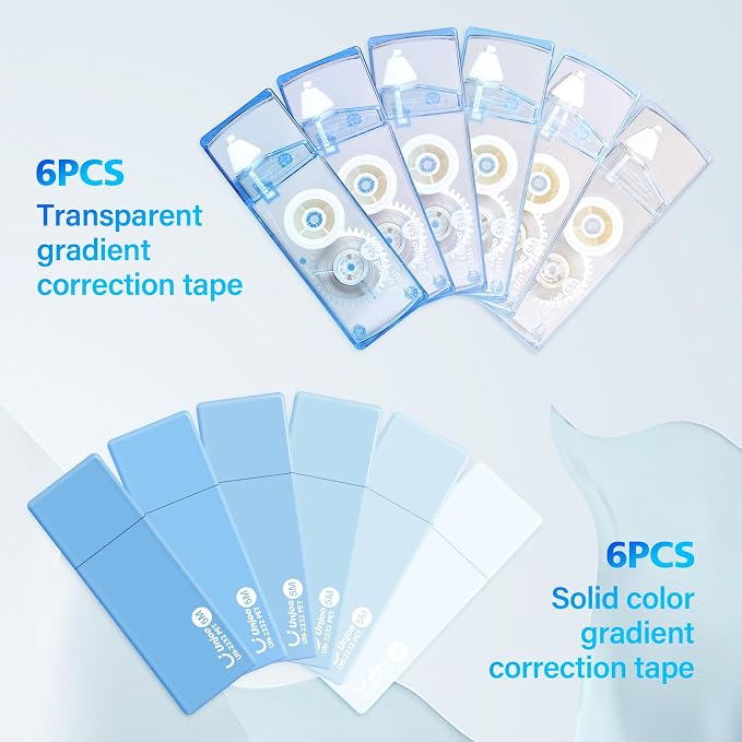 Unjoo Mini White Correction Tape Set | Aesthetic Cute Correction Tape, - Image 2
