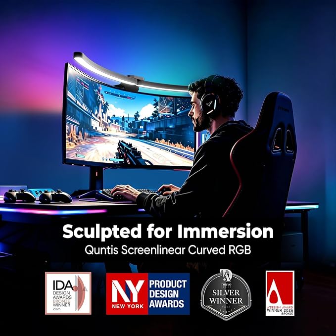 Quntis Curved Monitor Light Bar 15 RGB Backlight - Image 2