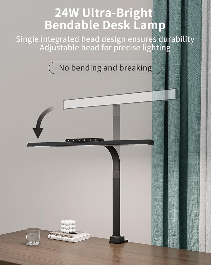 LED Desk Lamps for Home Office, 24W Bright Eye-Caring Light - Image 4