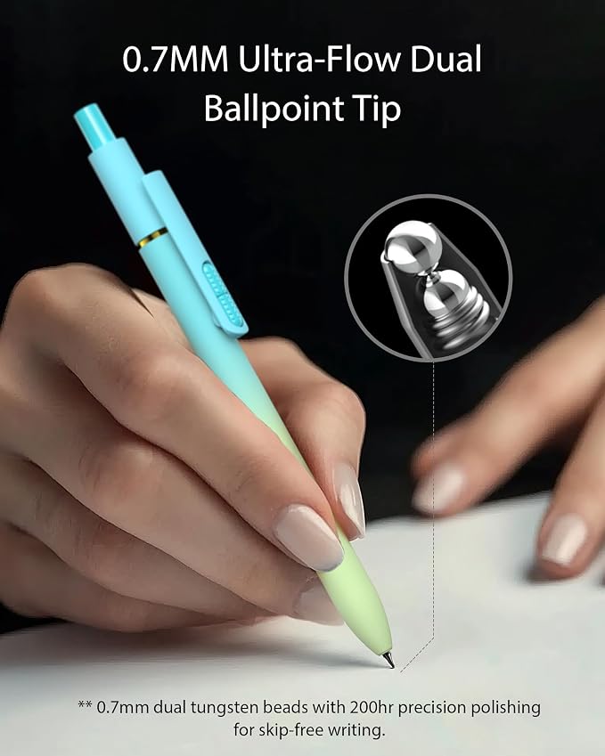 Hiacry 16 Pack Gel Pens, Quick-Dry Black Ink-0.7 MM Fine Point Fidget Pens | - Image 4