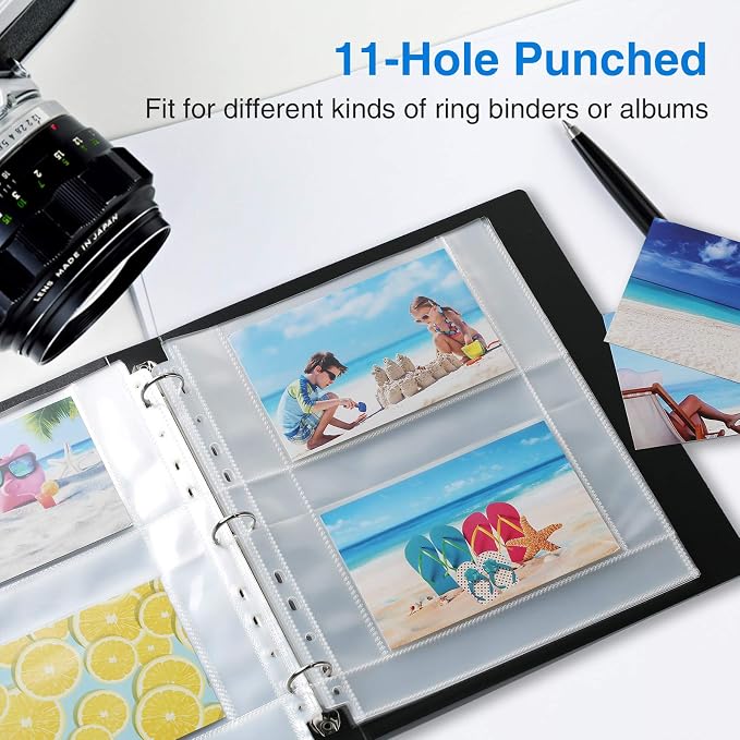 Sooez 30 Pack 4x6 Photo Sleeves, Heavy Duty Photo Sleeves - Image 3