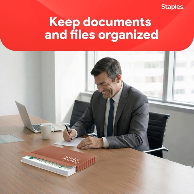 Staples Reinforced File Pockets, Letter Size, Expands Up to 5.25", Heavy‑Duty - Image 5