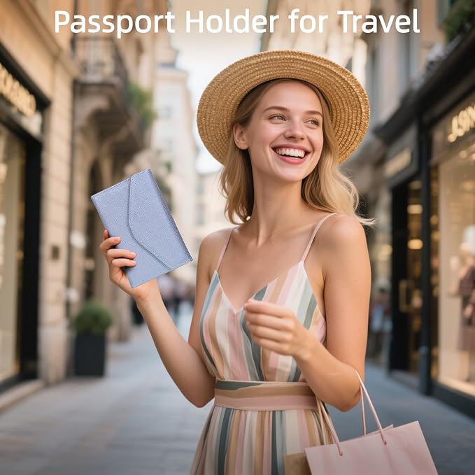 ZOPPEN Mulit-purpose Rfid Blocking Passport Holder Travel Wallet Passport and - Image 8