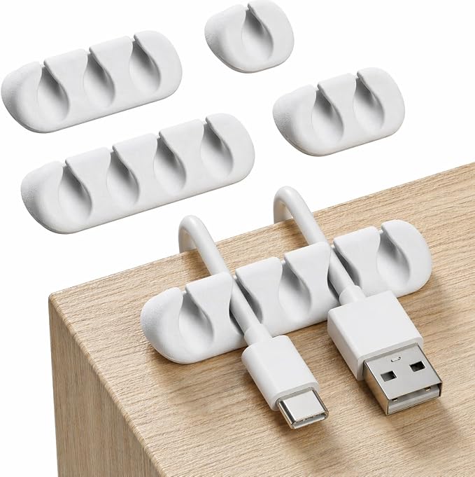GLUIT Cord Organizer for Desk, Cable Holder for Nightstand, Charger Organizer by GLUIT