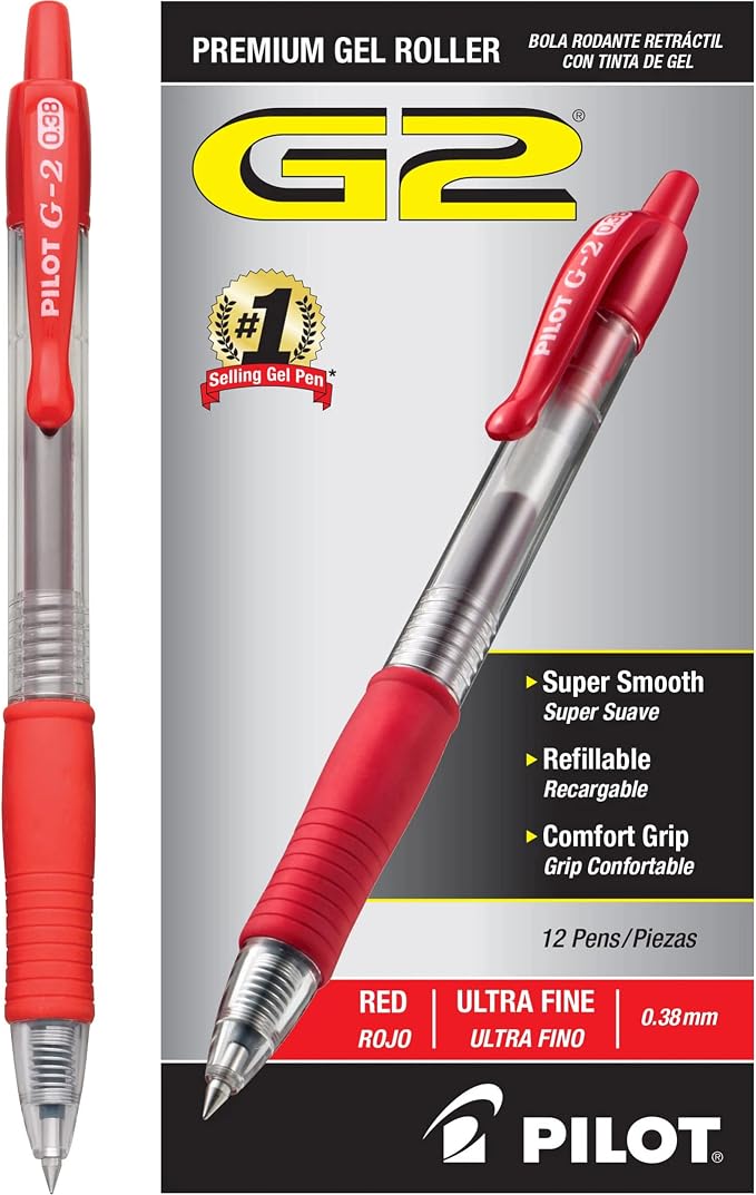 Pilot G2 Premium Gel Roller Pens, Ultra Fine Point 0.38 mm, Journaling & Office - Image 2