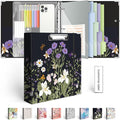 3 Ring Binder 2 Inch for 8.5"x11" Paper, Three Ring Binders by BVSSX