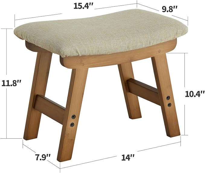 Foot Stool Ottoman Foot Rest Under Desk, Small Stool - Image 2