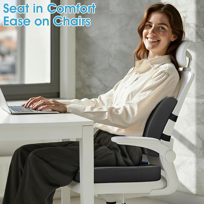 CushZone Seat Cushion, Lumbar Support Pillow - Image 7