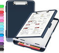 Sooez Clipboard with Storage, Clip Board 8.5 x 11 with Pen Holder, Plastic by Sooez