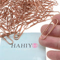 HAHIYO Paper Clips 1.3" Length Rose Gold Paperclips Vinyl Coated Prevent by HAHIYO