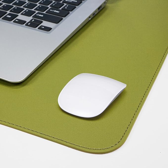 AFIING Cork Desk Mat 47" x 23.6", Dual-Sided Natural Cork & PU Leather Desk Pad - Image 4