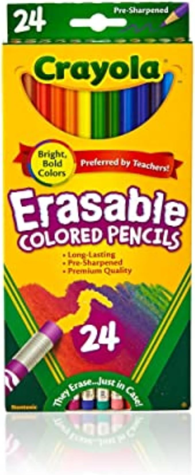 Crayola Erasable Colored Pencils, Kids Coloring Pencils by Crayola