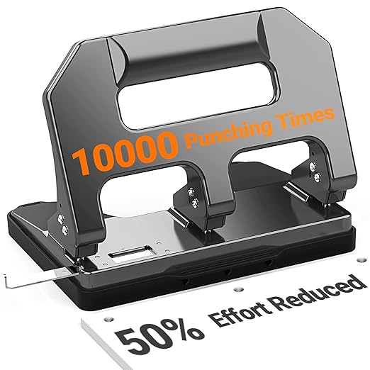 AFMAT Heavy Duty 3 Hole Punch, 3 Hole Puncher by AFMAT