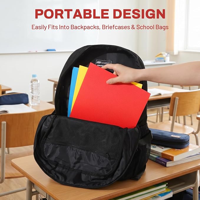SUNEE Two Pocket Folders, 100 Pack File Folders - Image 6
